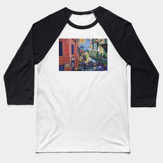 Bellagio Italy Baseball T-Shirt by tobycentreart